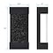 Luxrite Modern LED Up Down Outdoor Wall Light Bubble Glass 12W 3CCT 3000K-5000K IP65 12 Aluminum ETL LR40395-1PK - alternate 3